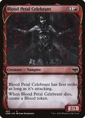 Blood Petal Celebrant Foil (303) Showcase Innistrad: Crimson Vow VOW MTG Magic