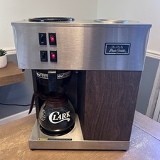 BUNN VPR Pour-O-Matic Commercial Coffee Brewer Pour-over Wood Grain Tested Works