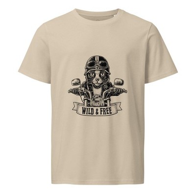 Bio Baumwolle Unisex T-Shirt Herren Damen Rundhals Basic Freizeitshirt