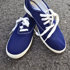 Keds Shoes Womens 9 Champion Originals Blue Lace Up Sneakers Casual Low Top
