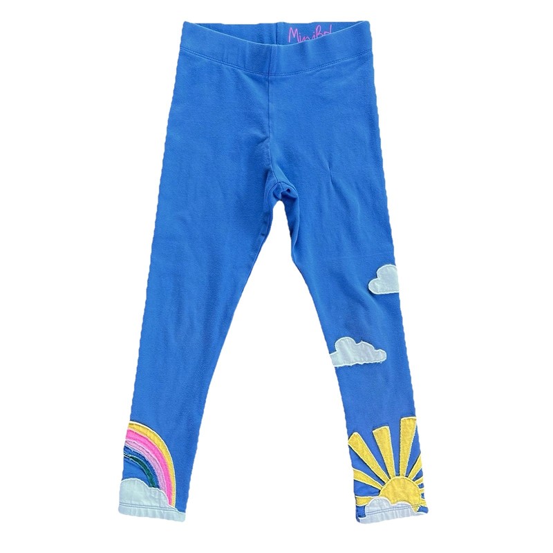 Boden Girls’ Size 7-8 Blue Appliqué Leggings