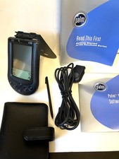 Palm Pilot M100 Handheld with HotSync Cable, Case  Stylus Pen - Working