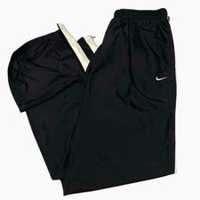 Nike Track Pants Men's Large Black Mesh Lined Windbreaker Warmup Wind 446414-012
