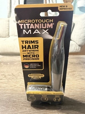 MicroTouch Titanium Max All-in-One Personal Trimmer Nose Ear Neck Hair Clipper