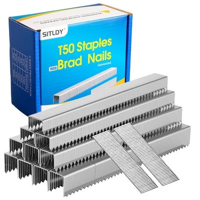 Heavy Duty T50 Staples 5400-Count 5 Sizes Includes: 5/16'',3/8'',1/2'',9/16'' Staple