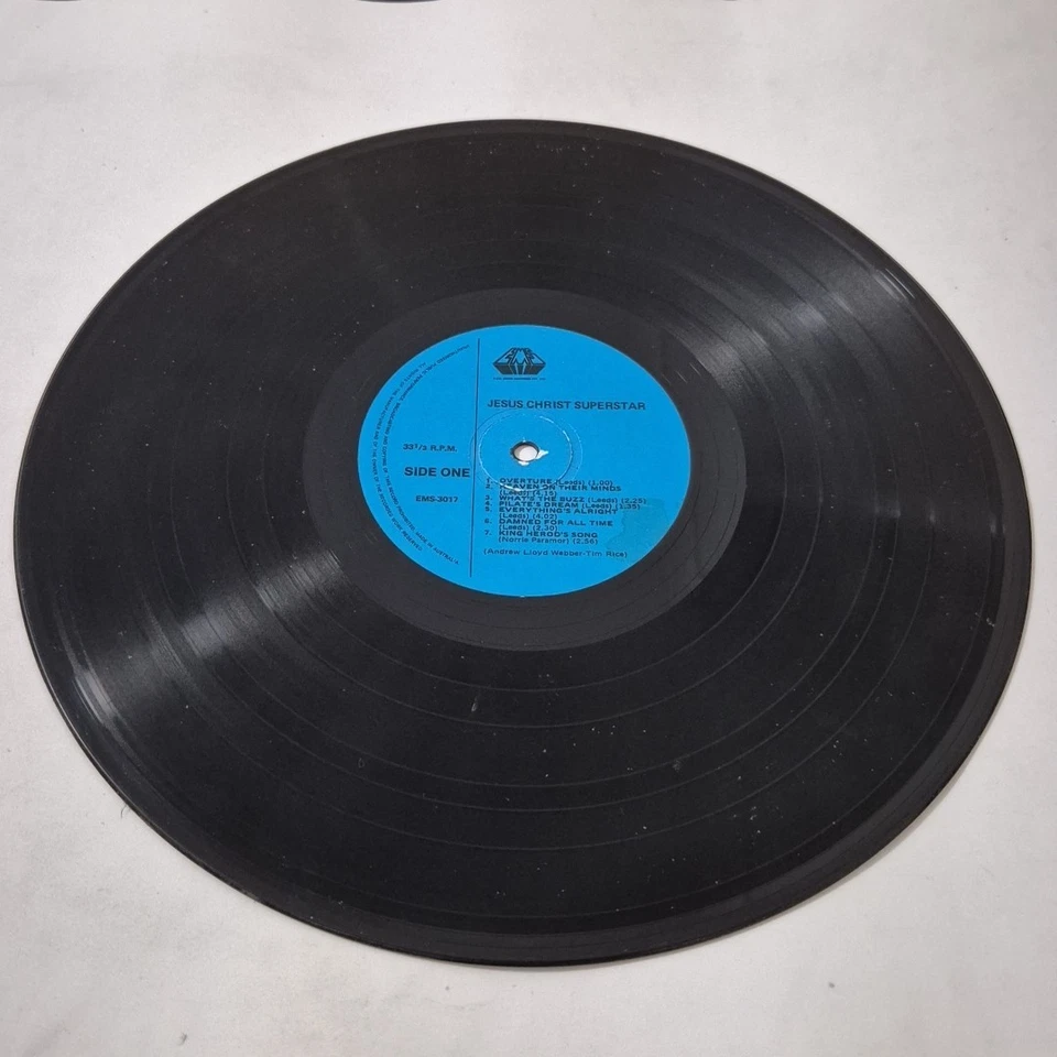JESUS CHRIST SUPERSTAR 'The Rock Opera' 12" Vinyl LP Record AUST. PRESSING, EMS - Image 3 of 4