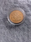 QUEEN ELIZABETH II   1963  -  22CT GOLD PLATED  BRITISH SOVEREIGN COIN.