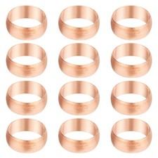 16mm Tube OD Compression Sleeves Ferrules, 12pcs Copper Ferrule Fitting