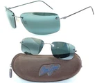 MAUI JIM SUNGLASSES BLUE POLARIZED FRIGATE MJ-716 SUGAR BEACH OHAI AKAU CASE