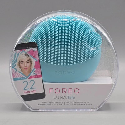 New FOREO LUNA Fofo Mint Facial Cleansing Brush Silicone Free Shipping Teal Mint