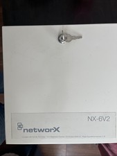 GE NetworX NX-6V2 Security Alarm System Cabinet with Board & Control Panel
