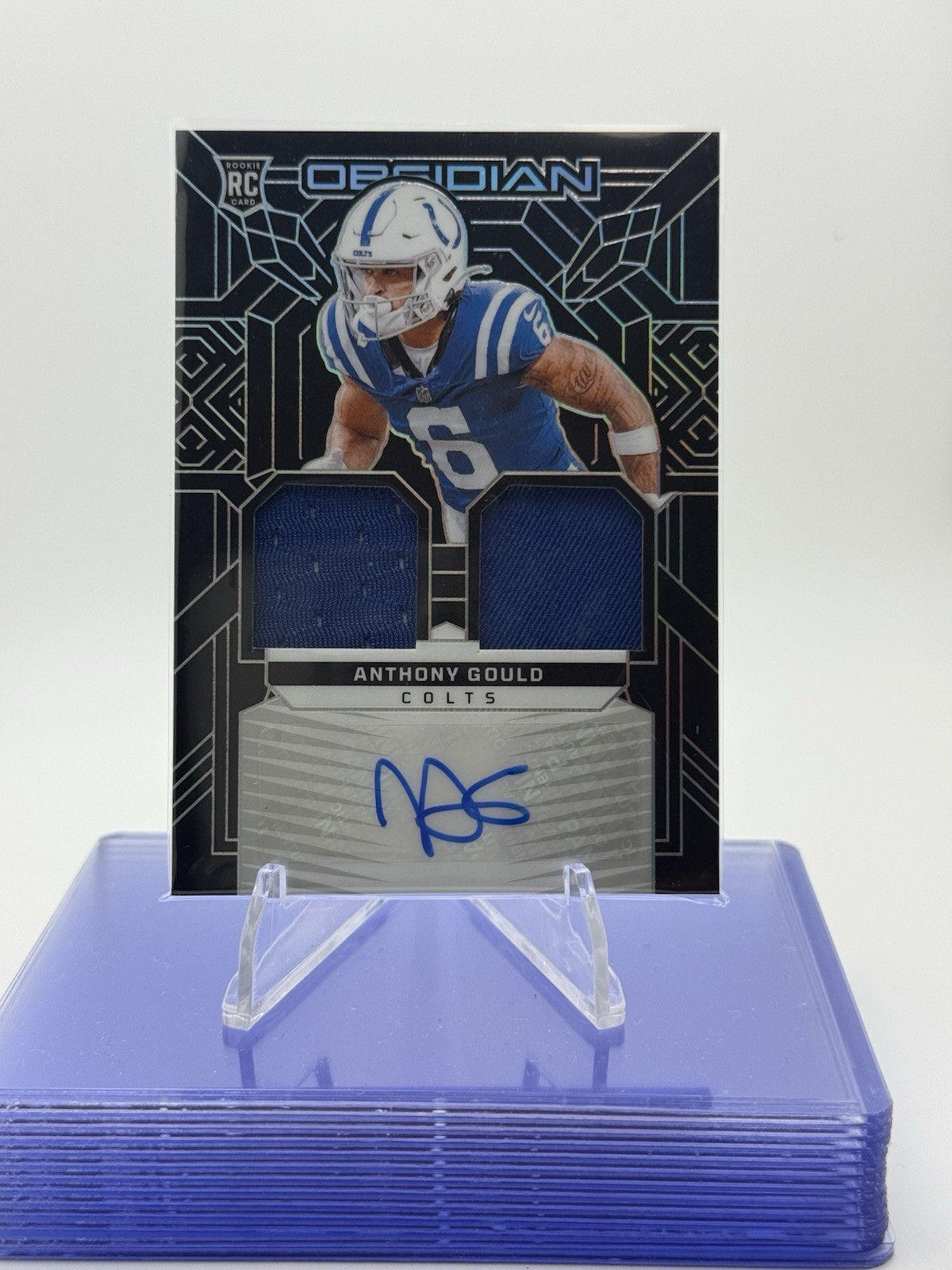 Anthony Gould Panini Obsidian Rookie Materials Ink #RMIAGD Base