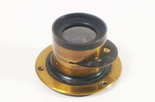 C13557 8X10 Wide Angle Brass Lens   Emil Busch   Manhattan Optical   Glass EX 