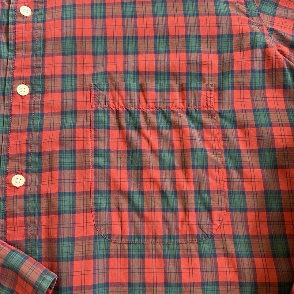 Camisa vintage de los años 70 Brooks Brothers de algodón a cuadros con botones talla 17 Foto 4 de 4