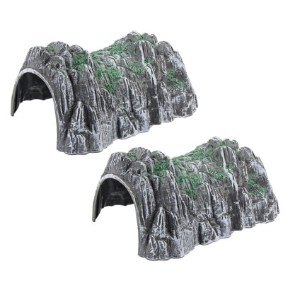 2pcs Model Railway N Scale 1:160 Train Cave Railway Tunnel SD04