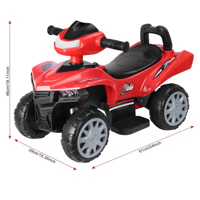 6V 4-Wheels Mini Off-road Electric Car Outdoor Toys with Cool Appearance