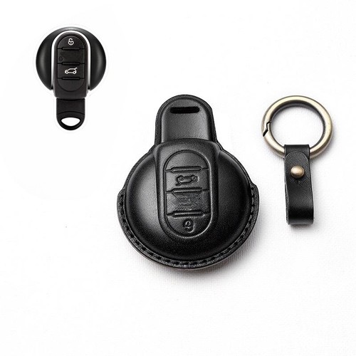 Funda de cuero genuino para llave de coche para BMW MINI Cooper F54 F55 F56 F60 Clubman - Imagen 3 de 23
