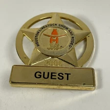 Houston Texas Cowboy Boots Hat Livestock Show And Rodeo 2006 Guest Pin