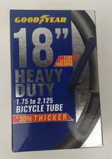 Goodyear Heavy Duty Bike Inner Tube 18" x 1.75 - 2.125 Bicycle Tire Tube NEW NIB