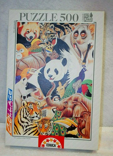 Jigsaw Puzzles 3 Assorted Jungle Themed 500 to 1,000 Pieces New S9389 - Picture 3 of 12
