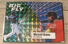 2021 Panini Mosaic Big Fly Marcell Ozuna Green Mosaic Prizm #BF3  Atlanta Braves