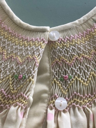 NWT Princess Lib S.C. Smocked Dress Girl's Size 4T yellow/pink - Picture 3 of 15