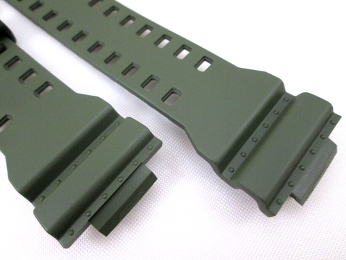 Genuine Casio G-Shock GA-700UC GA700 dark green resin watch band & bezel set - Picture 5 of 9