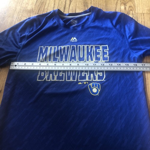 Milwaukee Brewers MLB Baseball T-Shirt Shirt Size Youth Large L 14/16 - Picture 4 of 7