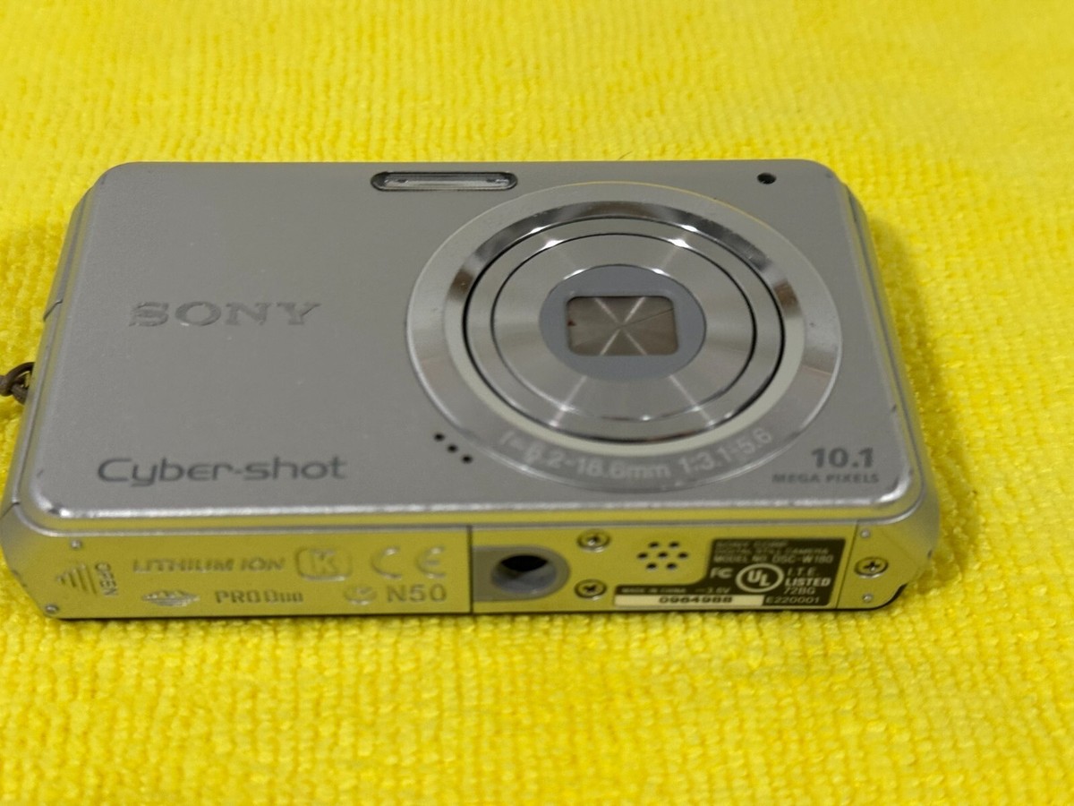 Sony cybershot 10.1 MP DSC-W180 in silver, good condition | eBay