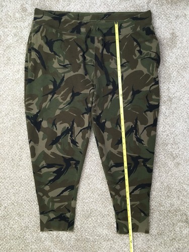 Polo Ralph Lauren Sweatpants Women's Extra Large 37x22 Green Camouflage Joggers - Picture 5 of 13