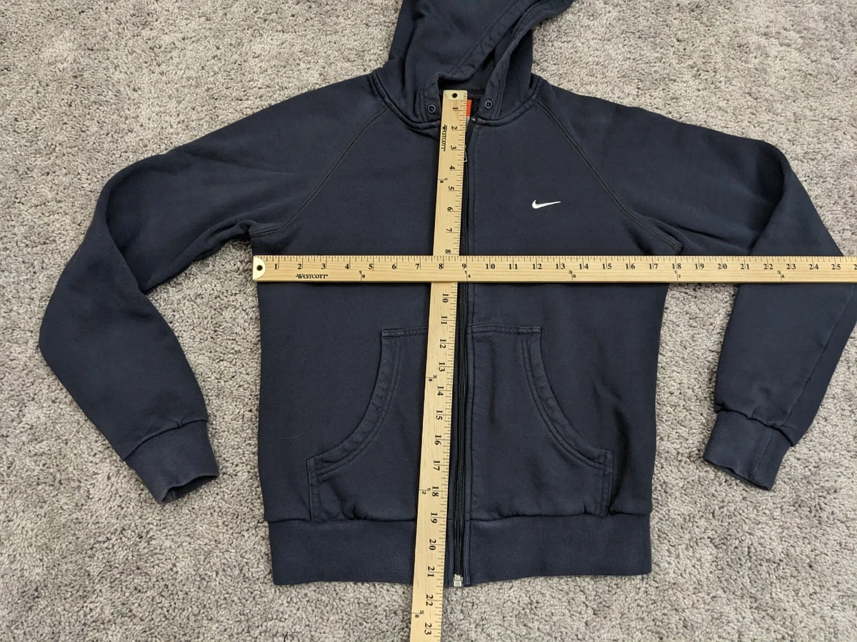 Nike Hoodie Womens Medium Long Sleeve Black Jacket Full Zip The Athletic Dept