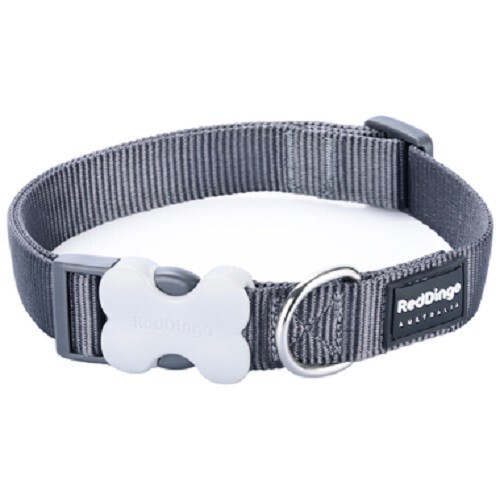 Red Dingo Classic Plain Nylon Dog Collar - XS, S, M, L - Picture 5 of 43