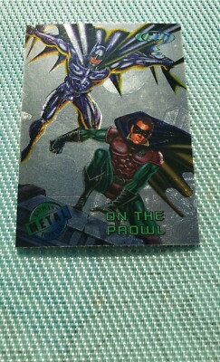 1995 Fleer Metal Batman Forever Silver Flasher On the Prowl #94 