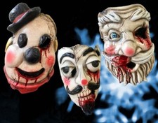 Set of 3 Nightmare of Christmas Halloween Masks Horror Cosplay Holiday Santa