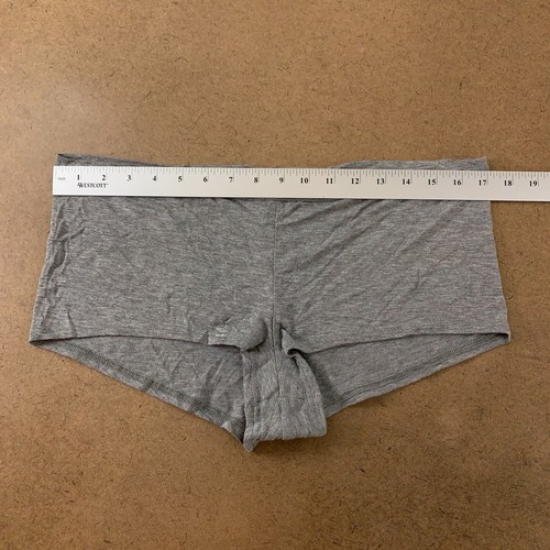 Adore Me Women's Plus Size 0X Heather Gray Ethel Shortie New - Picture 3 of 5