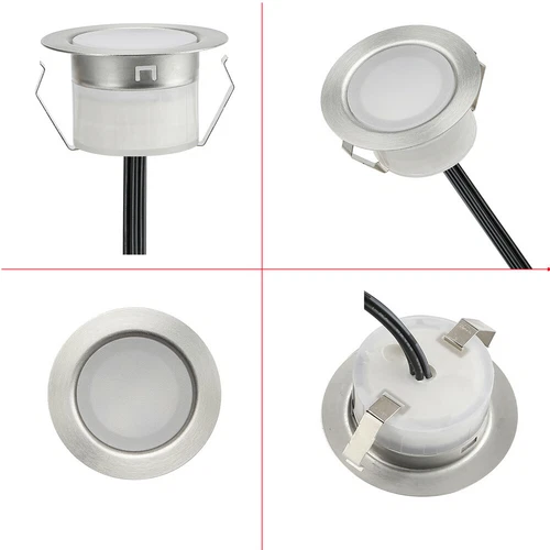 1.22 Inch Recessed RGBW Deck Lighting Outdoor Waterproof Low Voltage Lights Kit - Bild 7 von 27