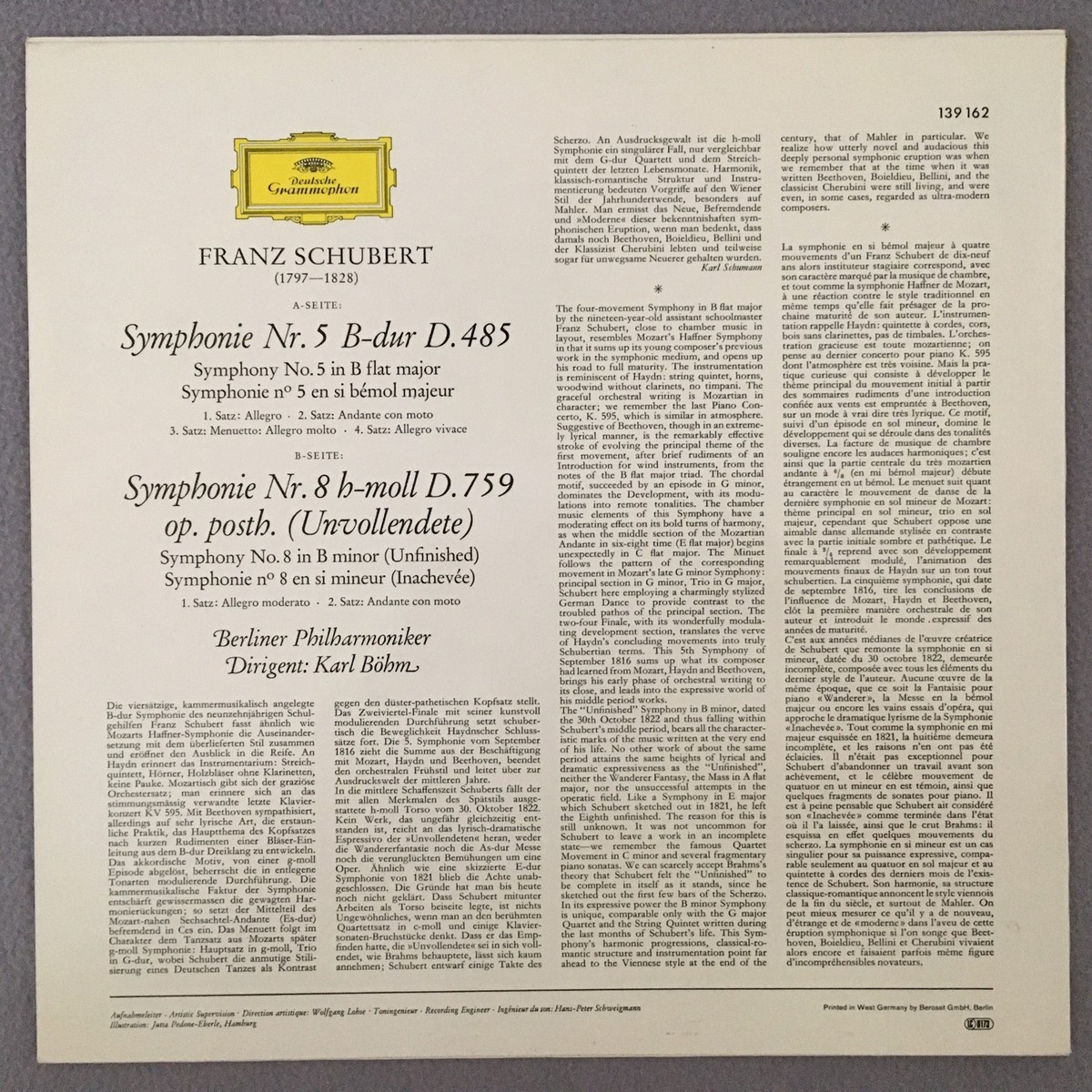 【中古】 Schubert シューベルト / Sym, 1, 5, 8, : Bohm / Bpo 中古】 Schubert シューベルト / Sym, 1, 5, 8, : Bohm / Bpo