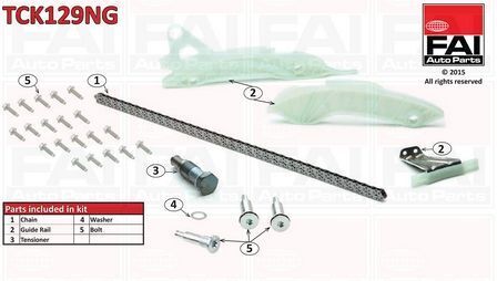 Genuine FAI Timing Chain Kit for Mini Mini Cooper S N18B16A 1.6 Litre 2012-2013 - Picture 1 of 8