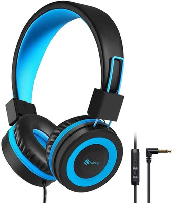 iClever Kids Headphones with Cord 85/94dB Safe Volume Tech Bending Resistance...