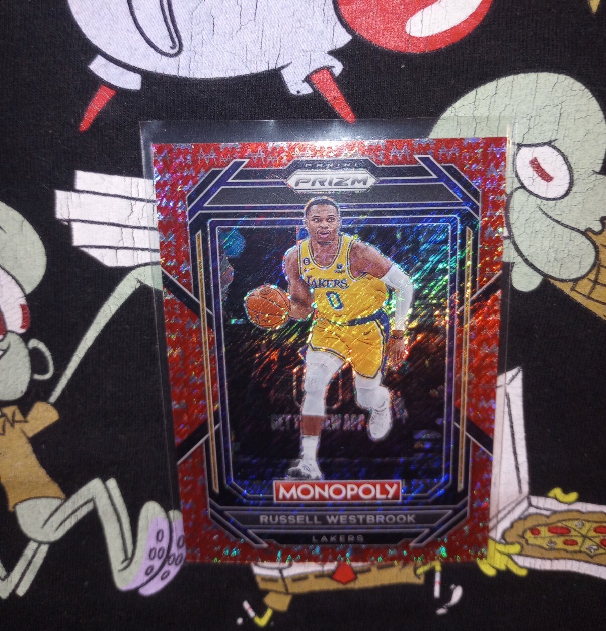 2022-23 Panini Prizm Monopoly RUSSELL WESTBROOK Red Money Shimmer Prizm #/100