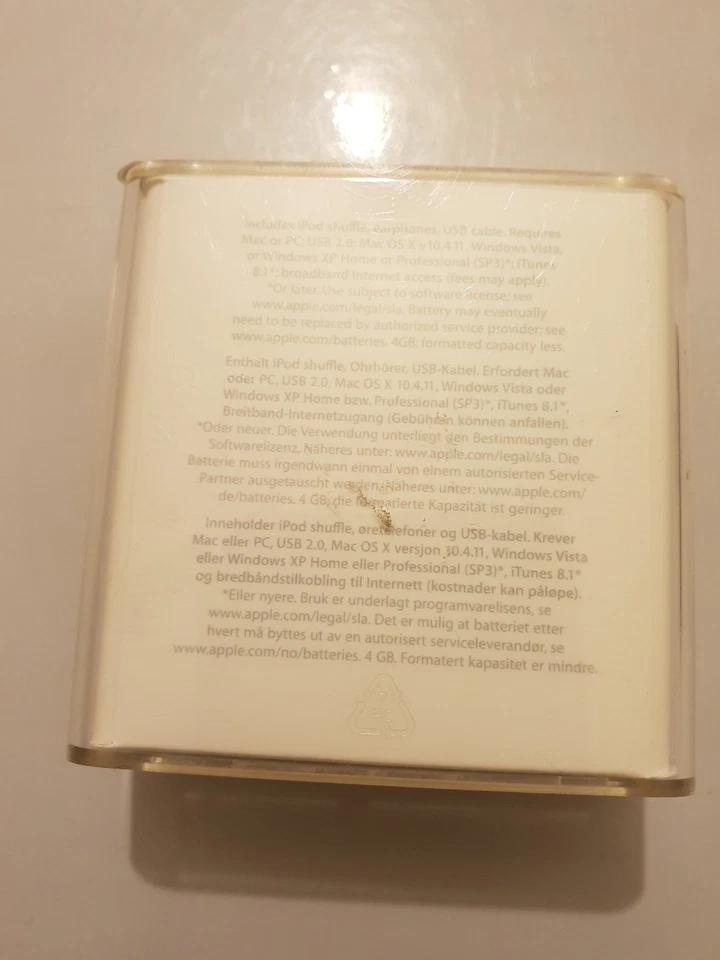 Verry Rare iPod Shuffle Mod.A1271 4GB Black New /Factory Sealed - Imagen 2 de 4