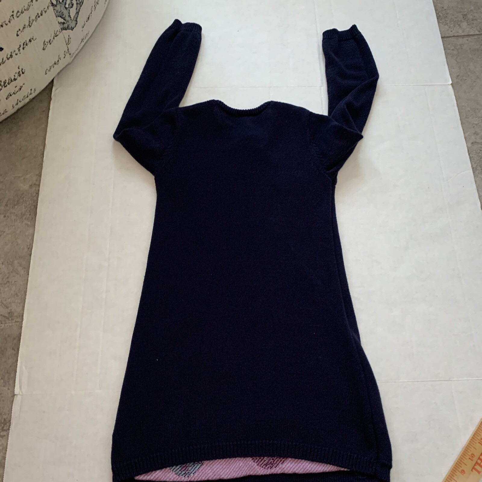 Gymboree toddlee girls 5t Navy blue tunic sweater dress snowflake ...