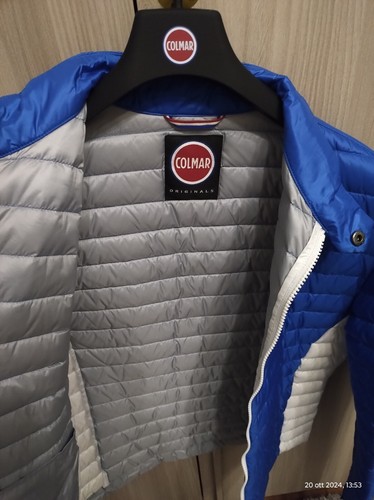 Colmar - Piumino mod. 1230 Punk 1MQ Uomo - tg. 50 Blu / Bianco - Originale Nuovo - Foto 4 di 11