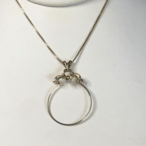Sterling-Silver-Charm-Holder-Pendant-17-3-4-034-Necklace