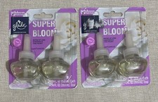  2 Glade Plugin Dual Refills Air Freshener Super Bloom Gardenia And Pink Peony