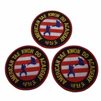 American Tae Kwon Do Academy Logo Embroidered Patch Set Of 3 American Tae Kwon Do Academy Logo Embroidered Patch Set Of 3