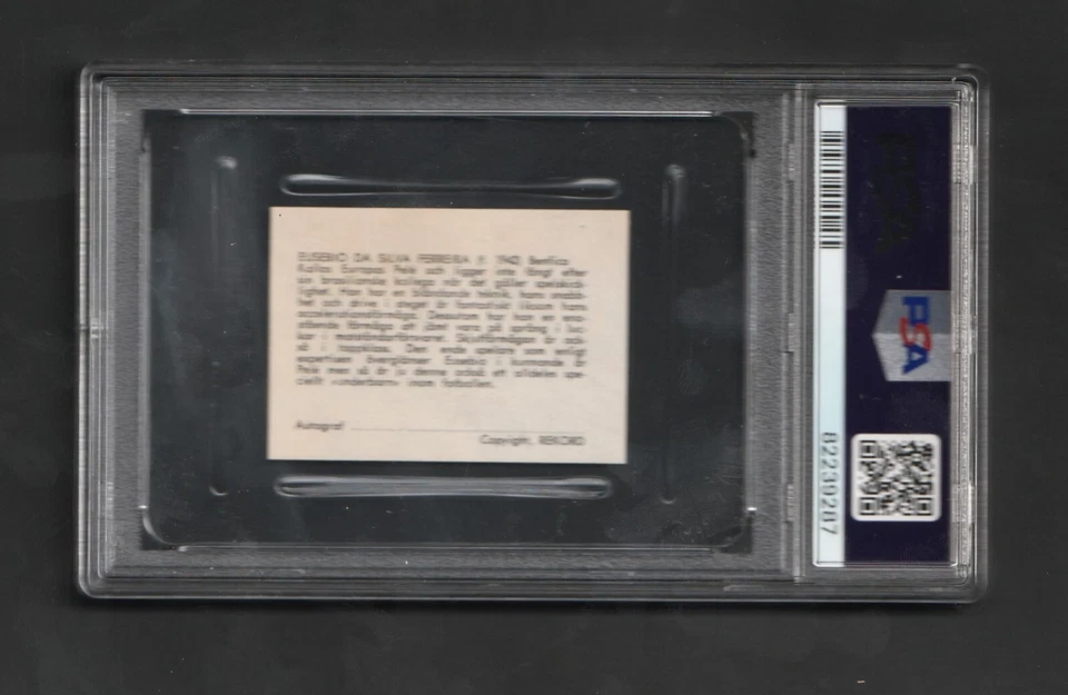 1963 Swedish Rekord EUSEBIO Da Silva Ferreira RC ~~ PSA 3 ~ Fútbol Salón ~ ¡Mira! Foto 2 de 2