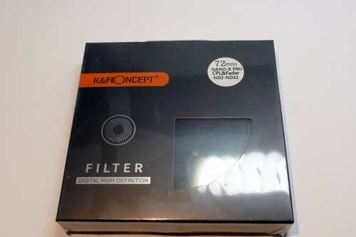 72mm K&F Nano X Circular Polarizer Filter Slim CP-L ND fader NDX2-NDX32 variable - Picture 5 of 7