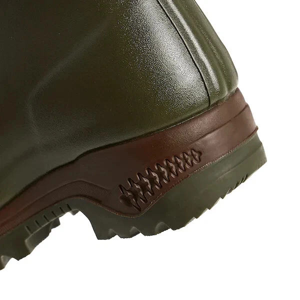 Aigle Parcours 2 Iso Khaki Neoprene Lined Natural Rubber Adjustable Wellingtons - Image 3 of 4