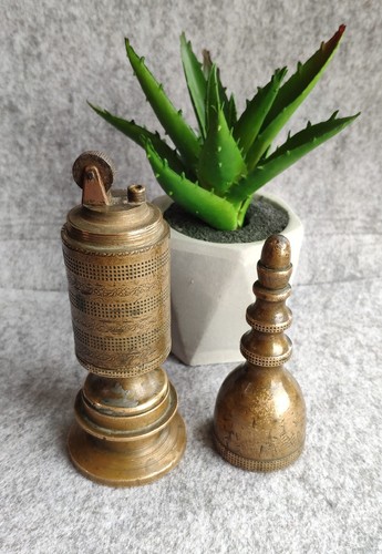 Vintage large table lighter 1940s. Handmade.